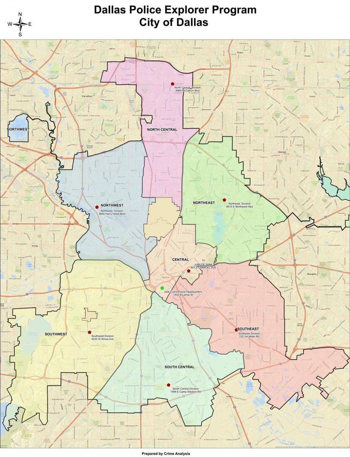 Dallas-eremua mapa