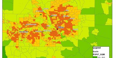 Mapa Dallas metroplex