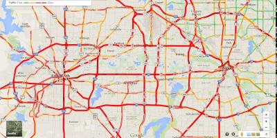 Mapa Dallas trafikoa