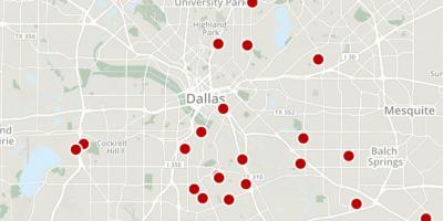 Dallas delitua mapa