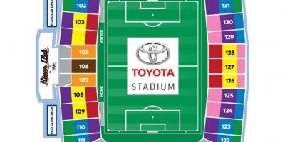Mapa Toyota Estadio Dallas