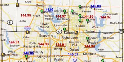 Dallas Texas zip code mapa
